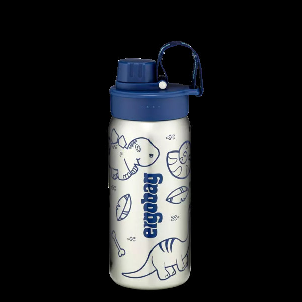 Ergobag Edelstahl-Trinkflasche blau
